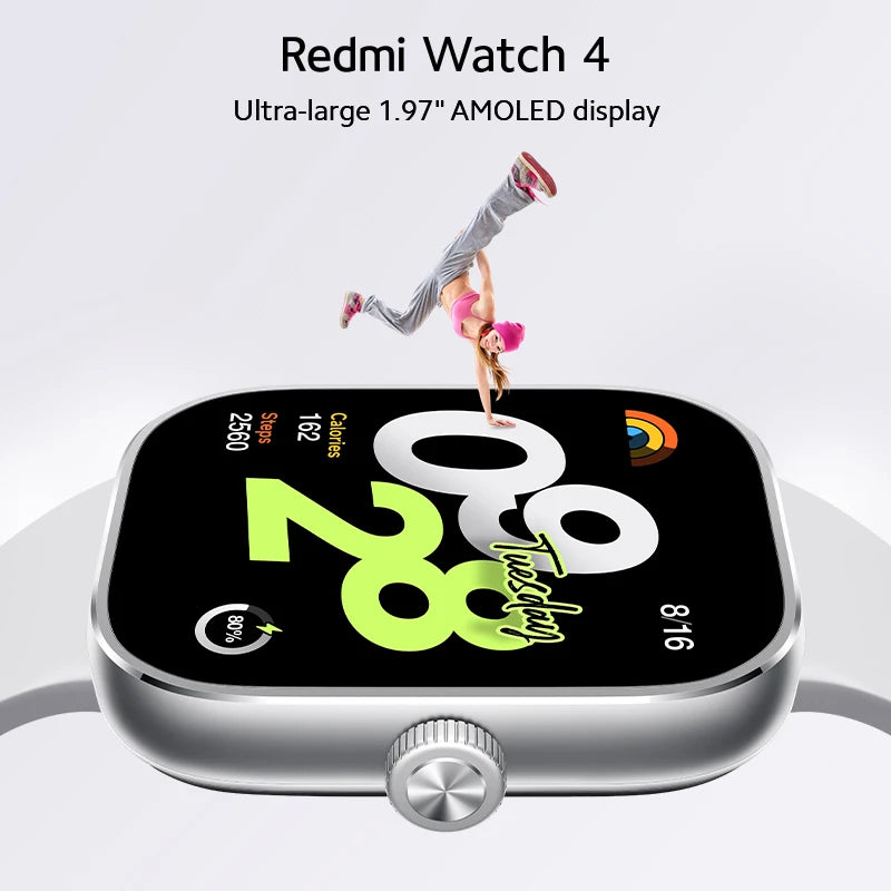 [World Premiere] Global Version Redmi Watch 4 Ultra Large 1.97'' AMOLED Display 20 Days Battery Life Support 5-system GNSS